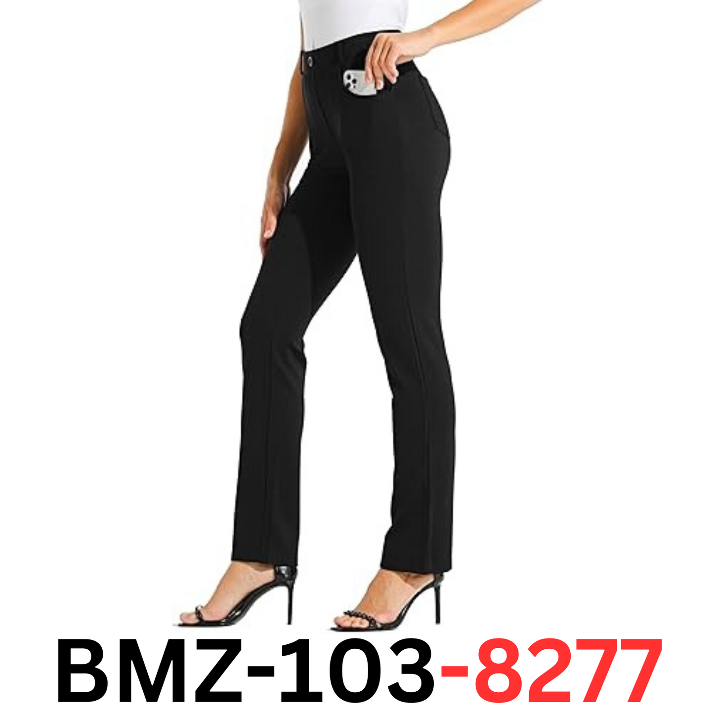 Willit 29" Women's Dress Yoga Pants Work Slacks Straight Leg Stretchy Pants, XL