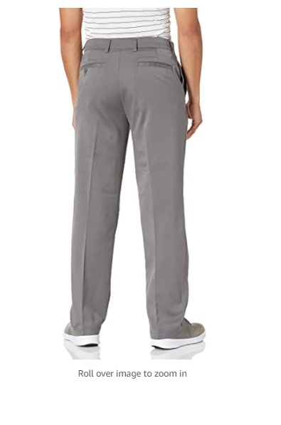 Essentials Men's Classic-Fit Stretch Golf Pant, Gray, Size 35W x 34L