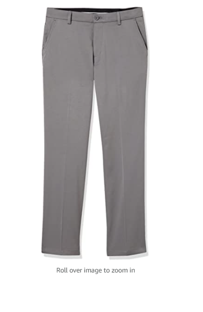 Essentials Men's Classic-Fit Stretch Golf Pant, Gray, Size 35W x 34L