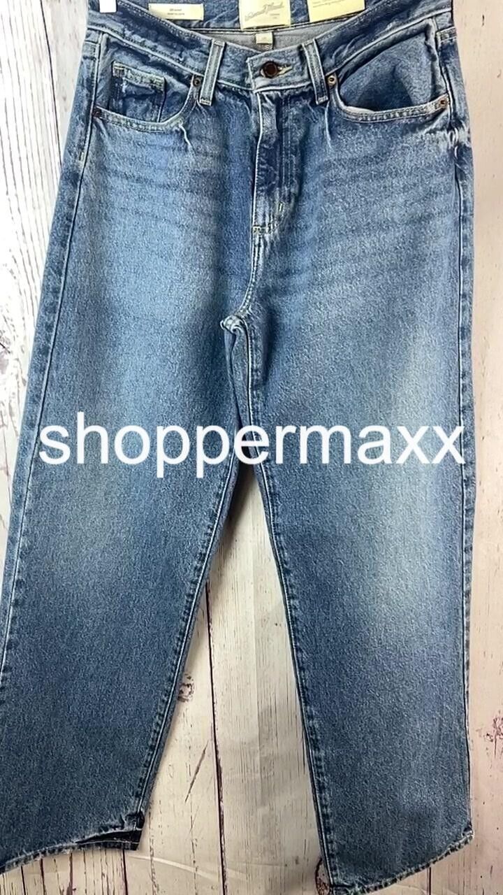 Women's Mid-Rise 90's Baggy Jeans - Universal Thread, Medium Wash, Size-6R