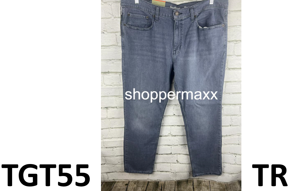 MEN'S LIGHTWEIGHT COLORED SLIM FIT JEANS - GOODFELLOW & CO, BLUE DENIM, 40WX30L