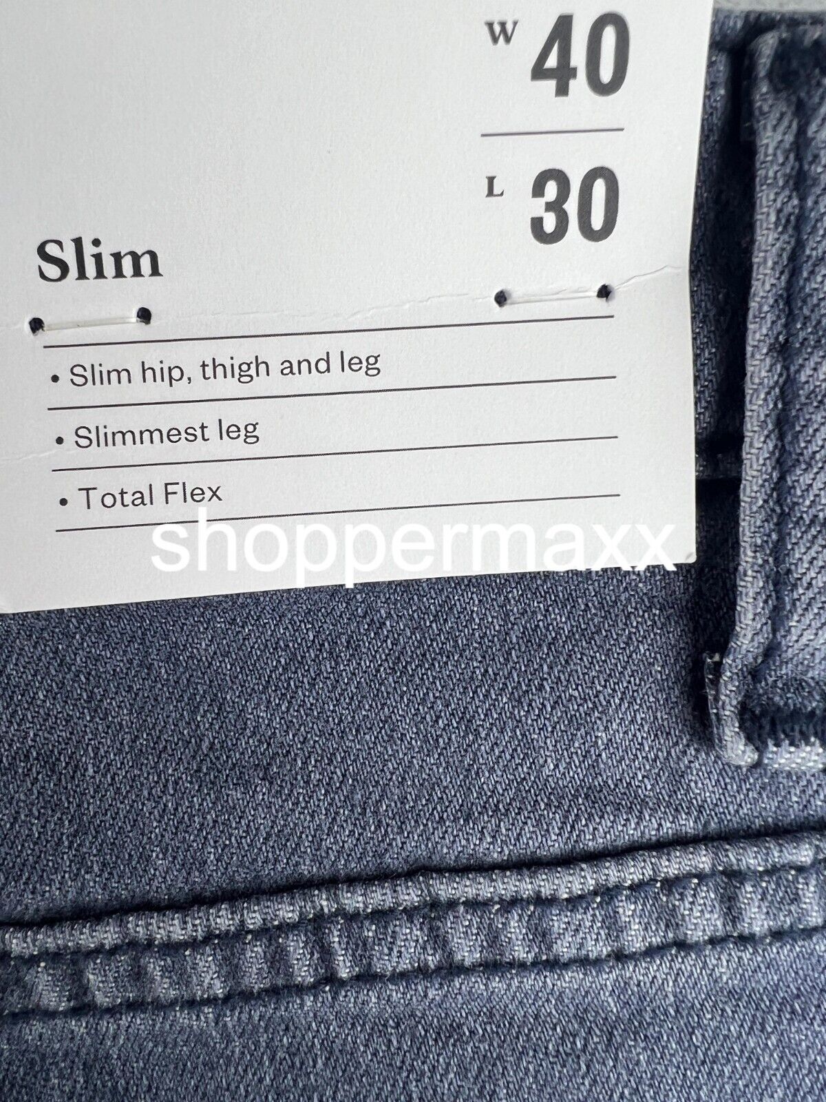 MEN'S LIGHTWEIGHT COLORED SLIM FIT JEANS - GOODFELLOW & CO, BLUE DENIM, 40WX30L