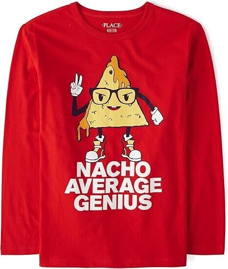 The Childrens Place Boy's Assorted Everyday long sleeve Graphic T Shirt, XL