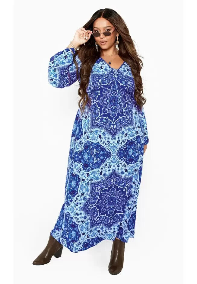 Aveology Skylar Maxi Dress, Magenta, Size 14