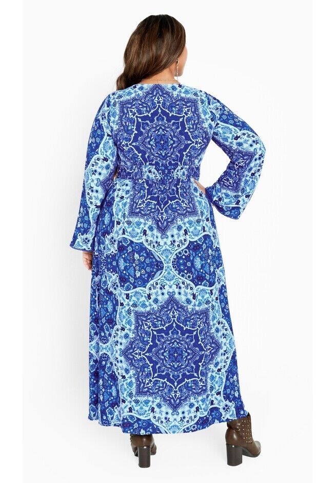 Aveology Skylar Maxi Dress, Magenta, Size 14