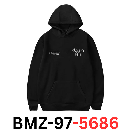 The Weeknd Dawn FM Live Broadcast Hoodie for Men Women Unisex, Black, Size XL