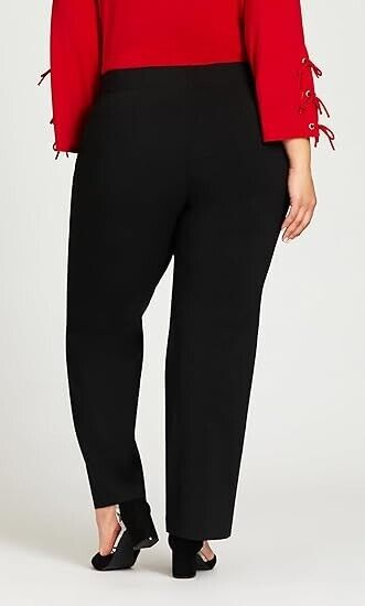 Avenue Women's Size Super Stretch Bootcut Tall Pant, Black, Size 16