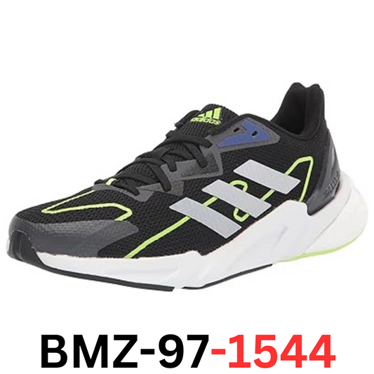 adidas Men's X9000l2 Running Shoes, US 11, Black/Matte Silver/Signal Green