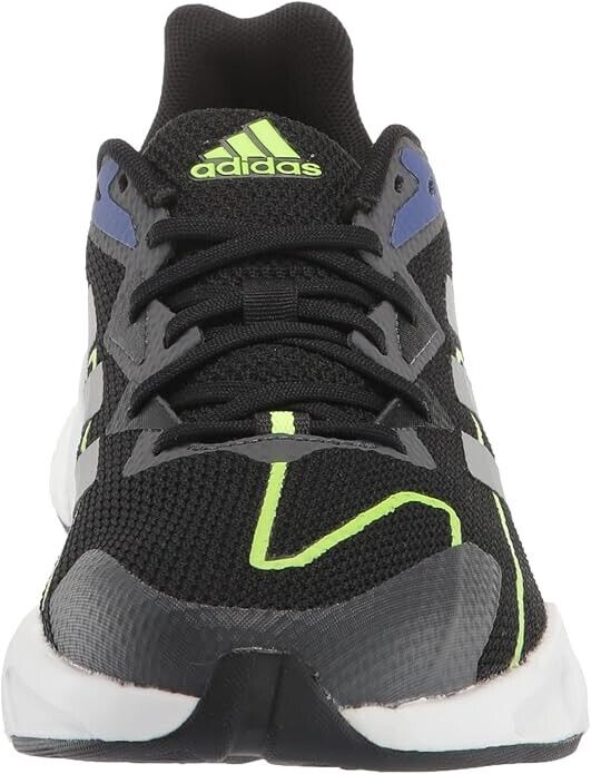 adidas Men's X9000l2 Running Shoes, US 11, Black/Matte Silver/Signal Green