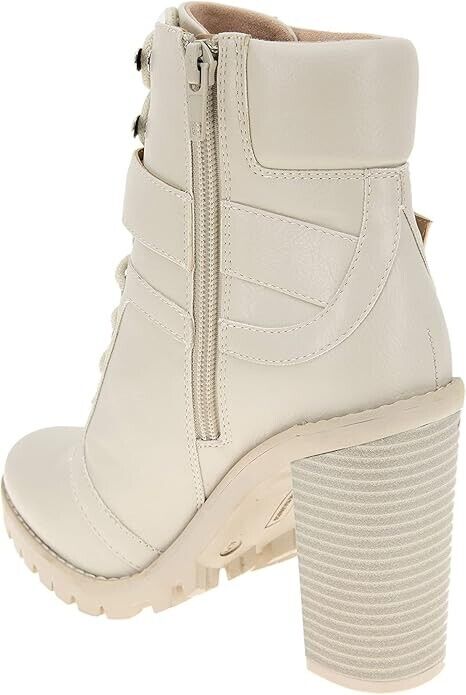BCBGeneration Women's Padina Combat Boot, Stone, Size 11M/42.5