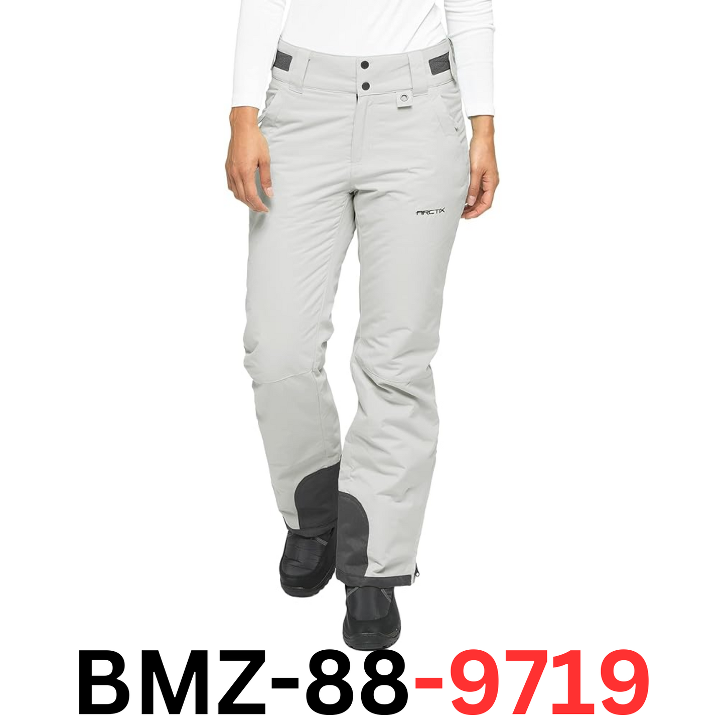 Arctix Women's Insulated Snow Pants, Quiet Grey, Medium (8-10)- 31 INSEAM