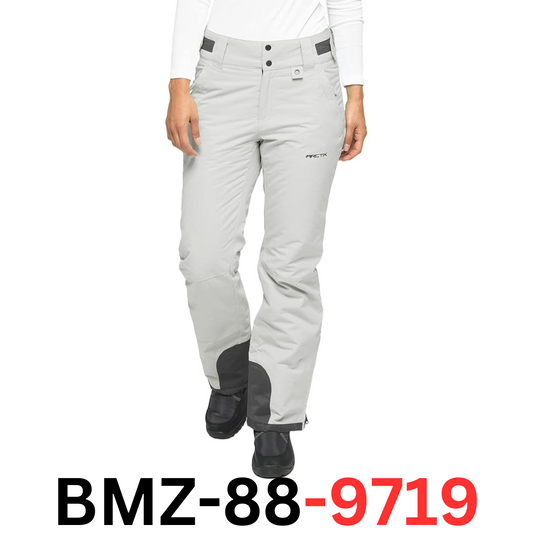 Arctix Women's Insulated Snow Pants, Quiet Grey, Medium (8-10)- 31 INSEAM