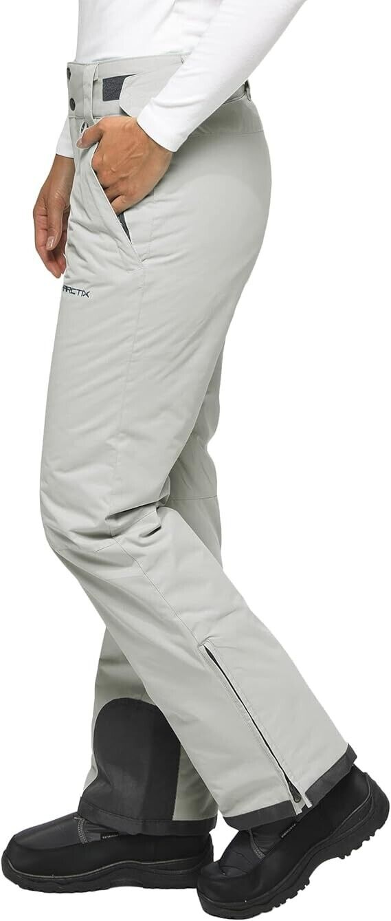 Arctix Women's Insulated Snow Pants, Quiet Grey, Medium (8-10)- 31 INSEAM