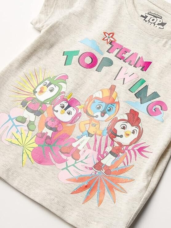 Top Wing Girls' Toddler Short Sleeve T-Shirt Bundle 3 Pack Tees multi 5T