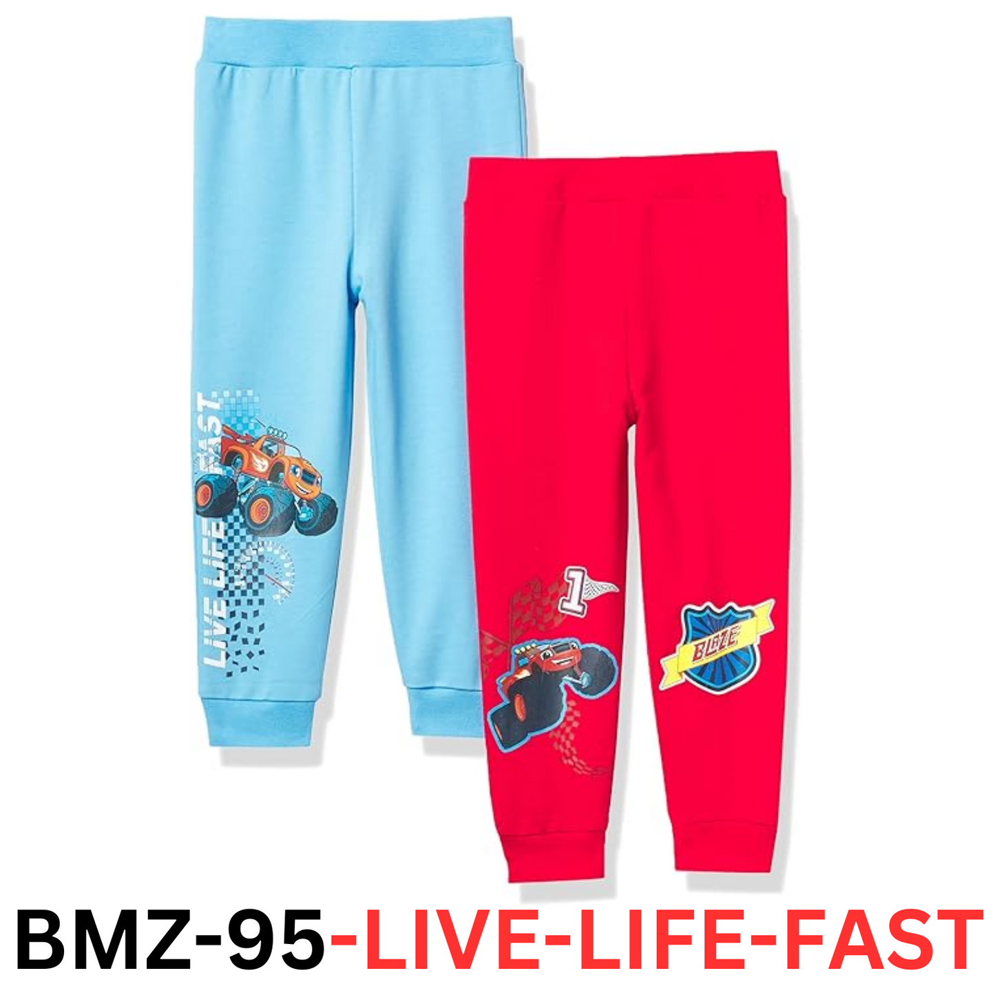 Blaze and the Monster Machines Toddler Boys' 2-Pack Jogger Pants 4T
