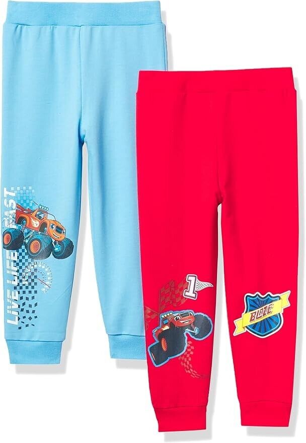 Blaze and the Monster Machines Toddler Boys' 2-Pack Jogger Pants 4T