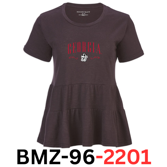 boxercraft Women University of Michigan Wolverines Willow Tee Georgia Bulldogs S