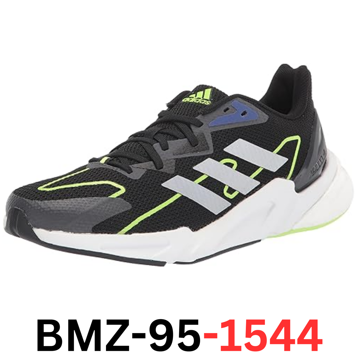 adidas Men's X9000l2 Shoes Running Black 11 Black/Matte Silver/Signal Green