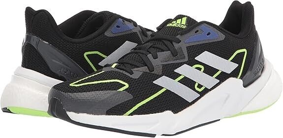 adidas Men's X9000l2 Shoes Running Black 11 Black/Matte Silver/Signal Green