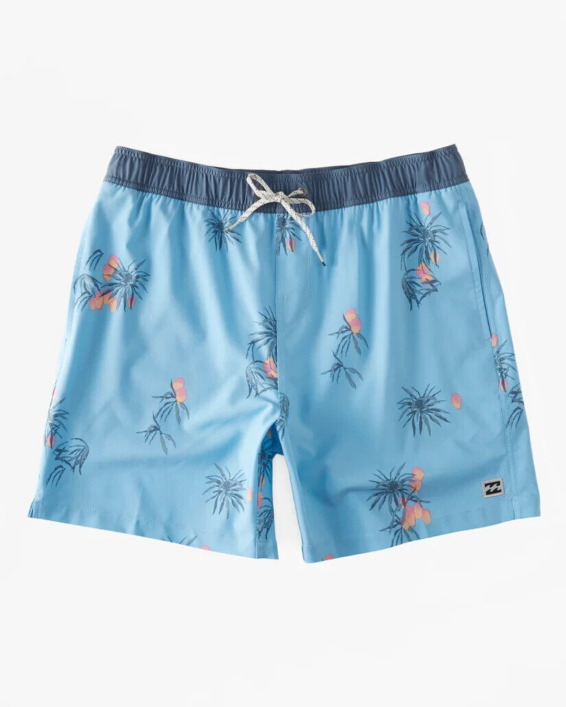 Billabong Sundays Layback Elastic Waist Board Shorts Coastal Blue XXL