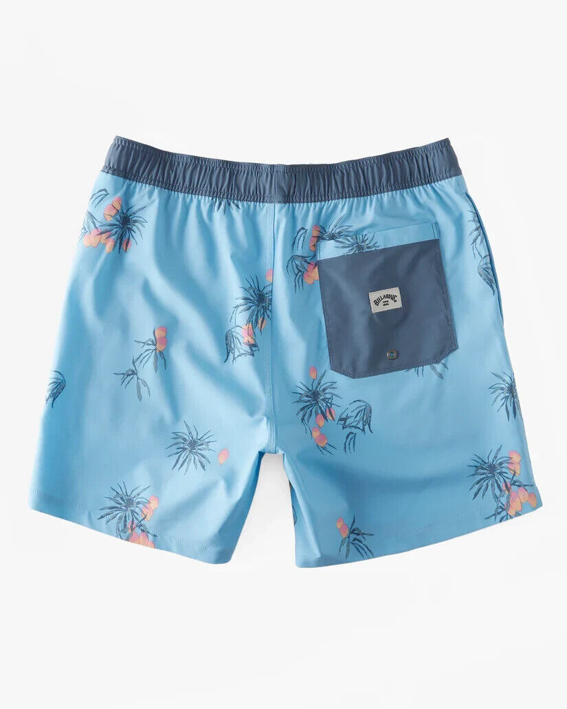 Billabong Sundays Layback Elastic Waist Board Shorts Coastal Blue XXL