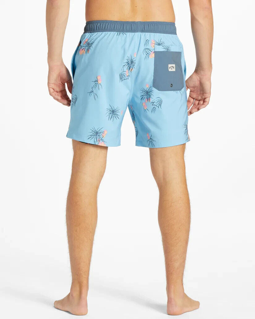 Billabong Sundays Layback Elastic Waist Board Shorts Coastal Blue XXL
