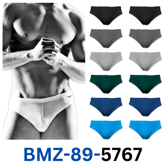 AMERICAN ACTIVE 24/7  Men's 12 Pack Sport Bikini  (Medium, 12 Pack- CORE Solids)