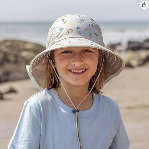 Sunday Afternoons Kidsâ Play Hat, Toddler Sun Hat with Neck Flap, UPF 50+ Prot
