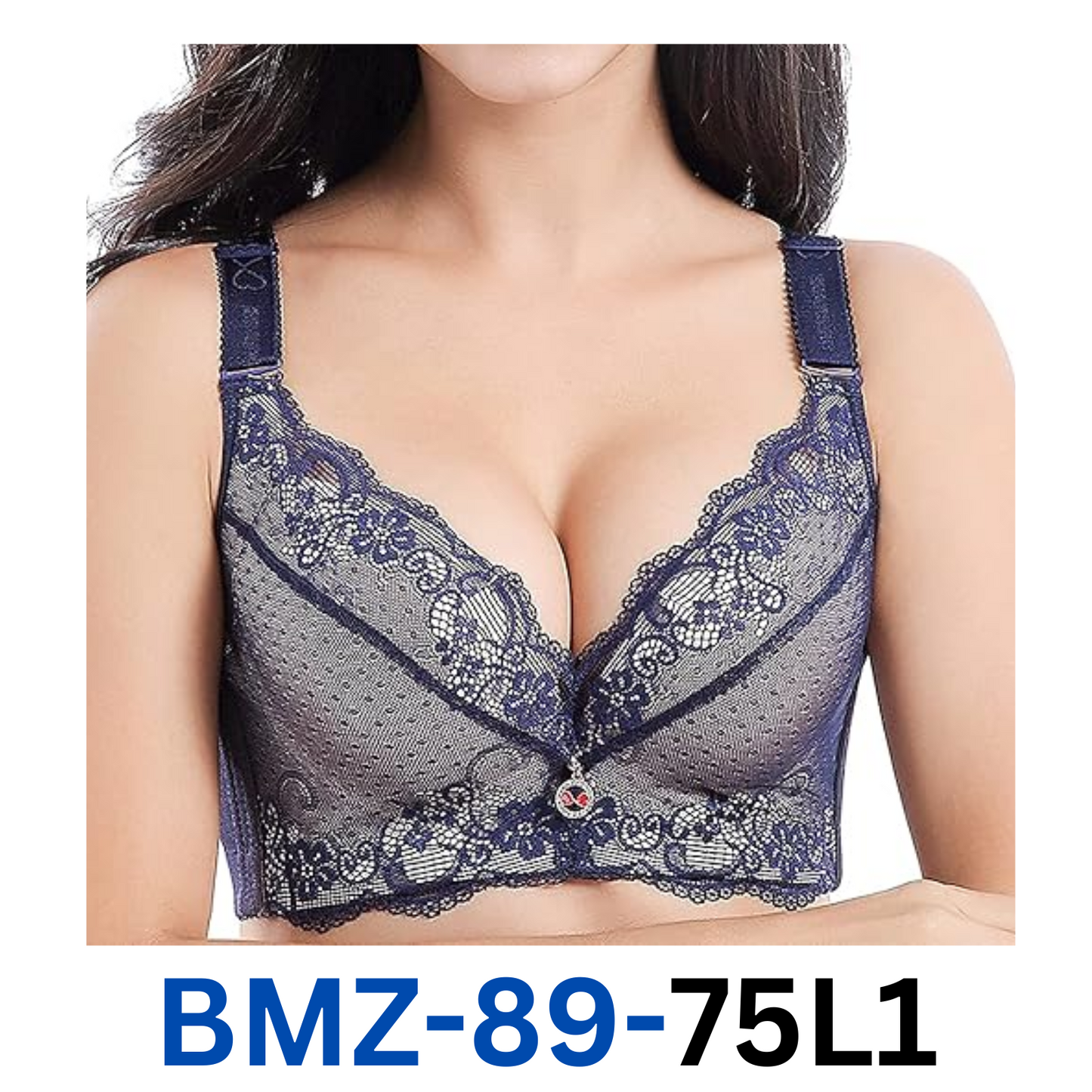 ToVii Lightly Padded Push Up Bra for Large Bust Full Coverage Underwire Bra Pink