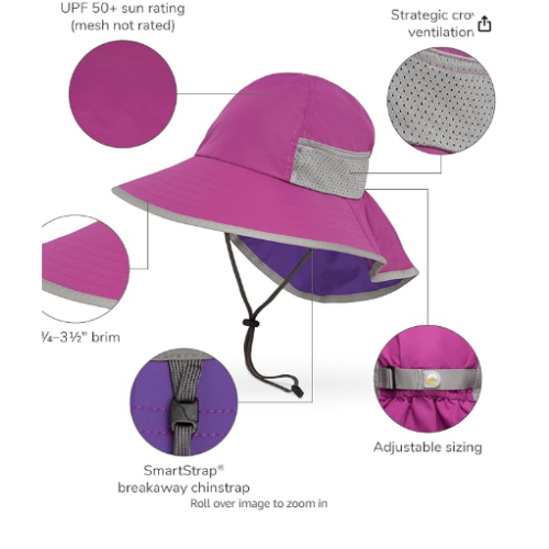 Sunday Afternoons Kidsâ Play Hat, Toddler Sun Hat with Neck Flap, UPF 50+ Prot