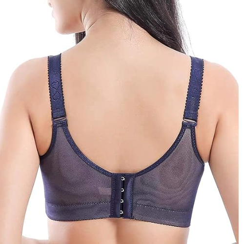 ToVii Lightly Padded Push Up Bra for Large Bust Full Coverage Underwire Bra Pink
