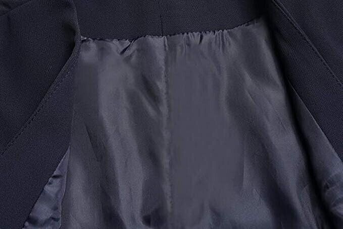V VOCNI Women' Fully Lined 4 Button V-Neck Economy Dressy Suit Vest Waistcoat, L
