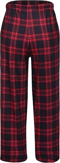 Ekouaer Boys Pajama Long Sleep Pants Soft Elastic Waist Pajama Bottom, 4-5 Years
