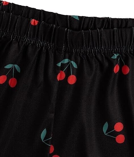 SweatyRocks Women Summer Strawberry Print Cami Top and Shorts Sleepwear Pajama S