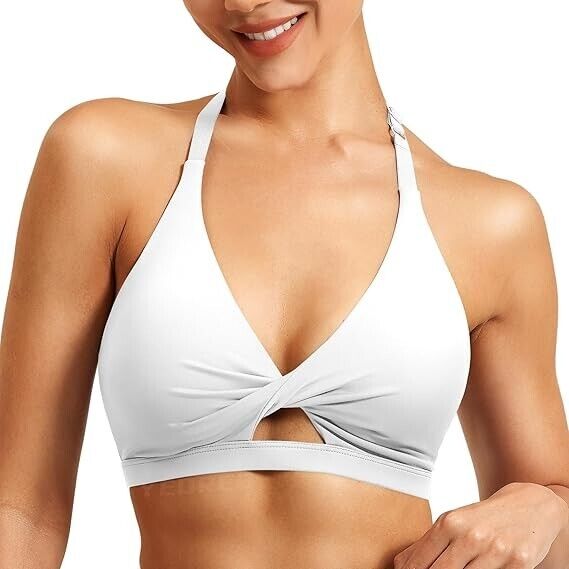 YEOREO Sports Bra for Women Micaela Open Back Workout Gym Bra Padded Yoga Top, S