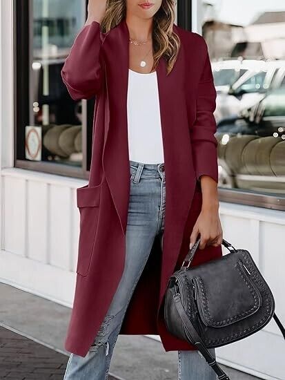 ANRABESS Women's Long Cardigan Fall Fashion Casual Oversized Knit Sweater, XL