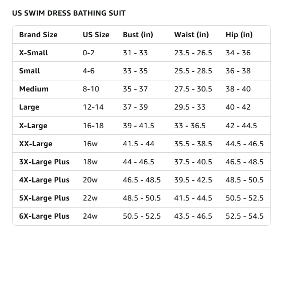 Aidonger One Piece Swim Dress Swimsuits for Women Tummy Control Swimdress, XL