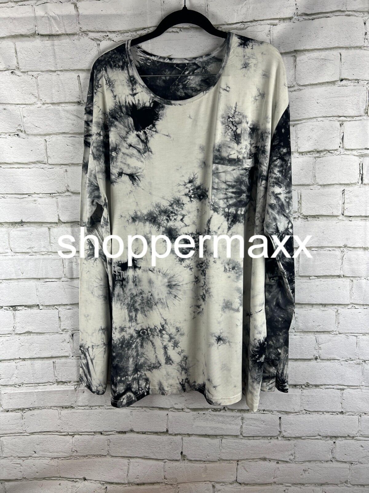 5d Mens Tie Dye T-Shirts, Short/Long-Sleeve Crewneck Pocket T Shirts for Men XXL