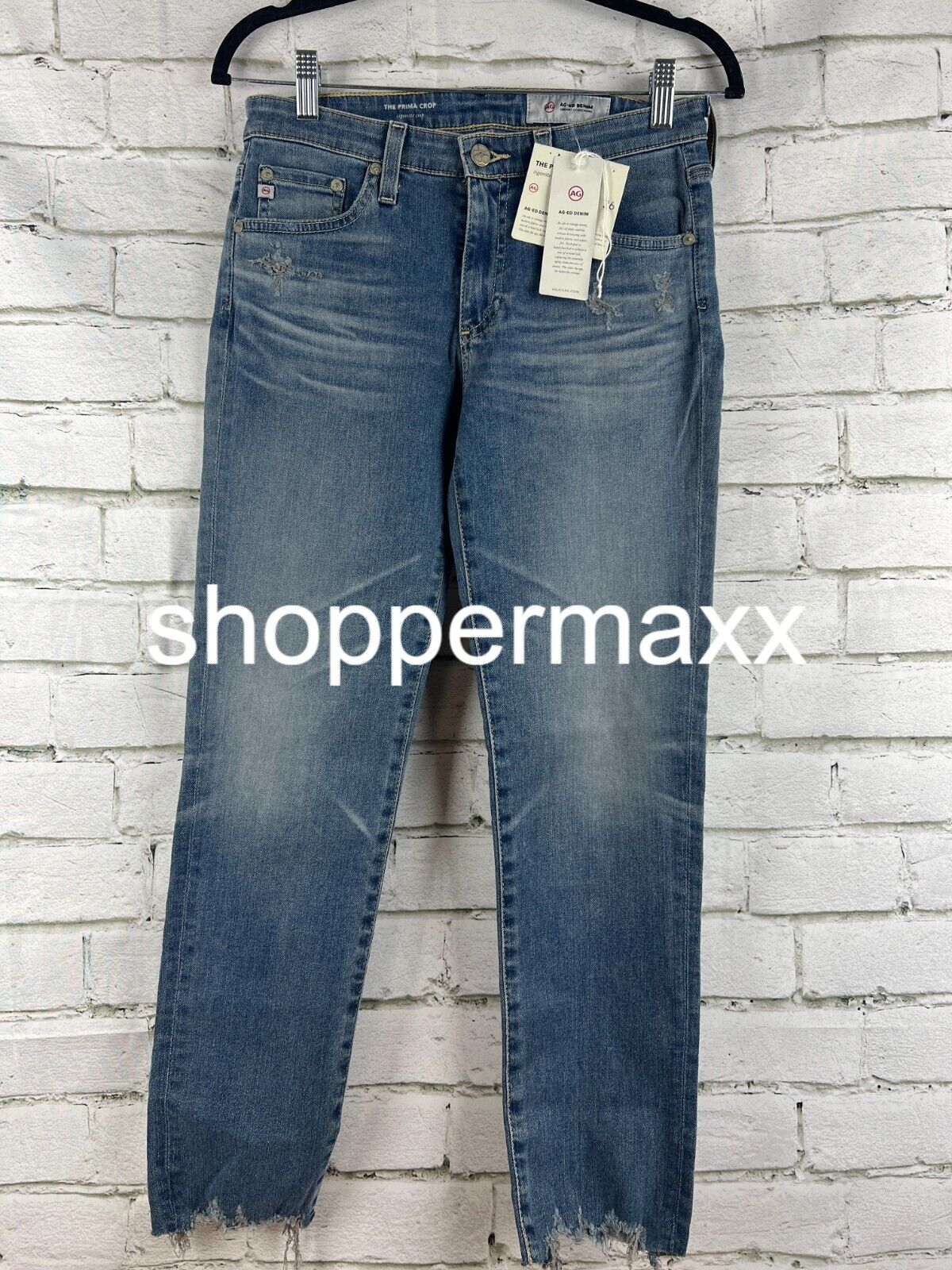 AG Jeans Women's PRIMA CROP, 23 years limelight, Size 26