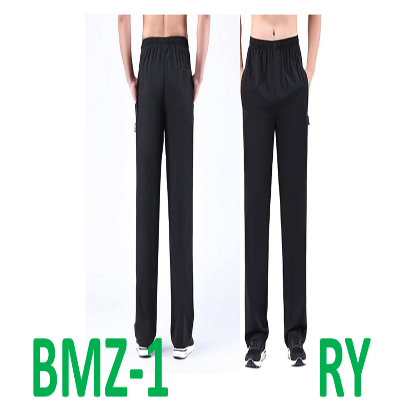 Zoulee Men's Summer Casual Zipper Fly Closure Jogger Sweatpants Quick-Drying, L