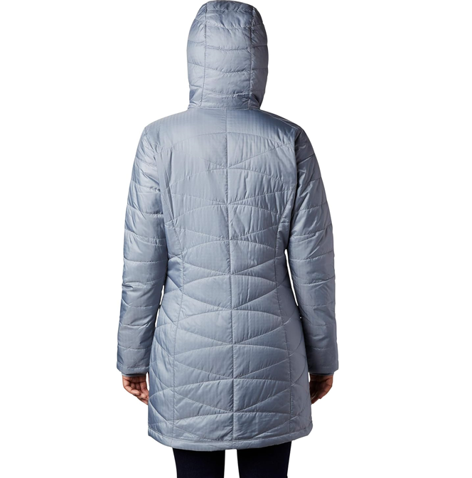 Columbia Women's Mighty Lite Hooded Jacket, Winter Jacket, Tradewinds Grey Small