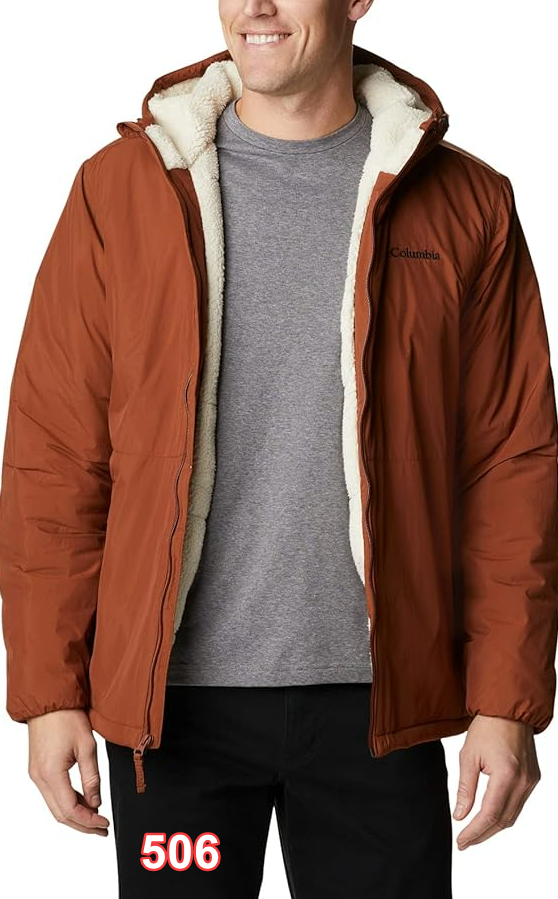 Columbia Men's Grand Wall Sherpa Jacket Dark Amber/Chalk XL