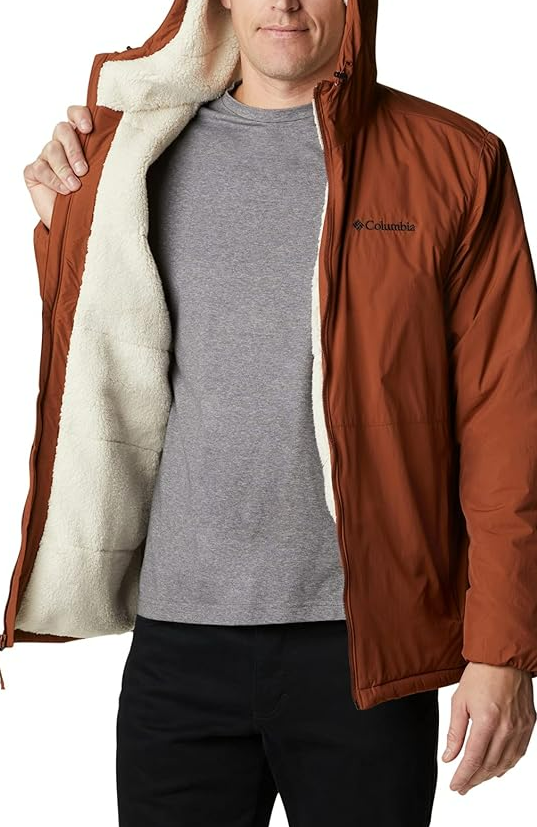 Columbia Men's Grand Wall Sherpa Jacket Dark Amber/Chalk XL
