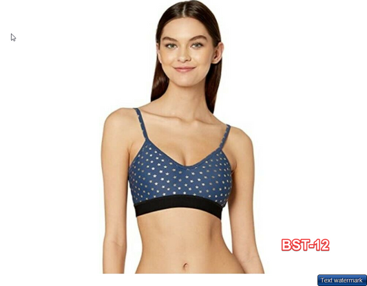 Body Language Women's 246753 Renzo Top Stars Bra Underwear Size XS