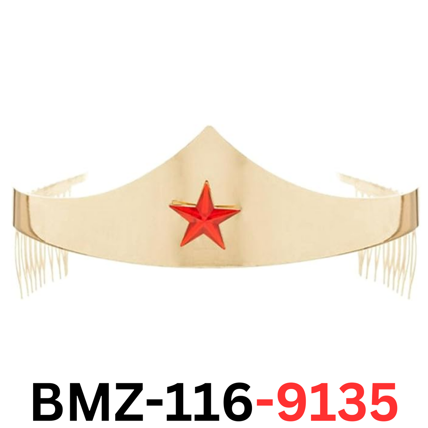 DC Comics Wonder Woman Golden Tiara with Red Gem Star