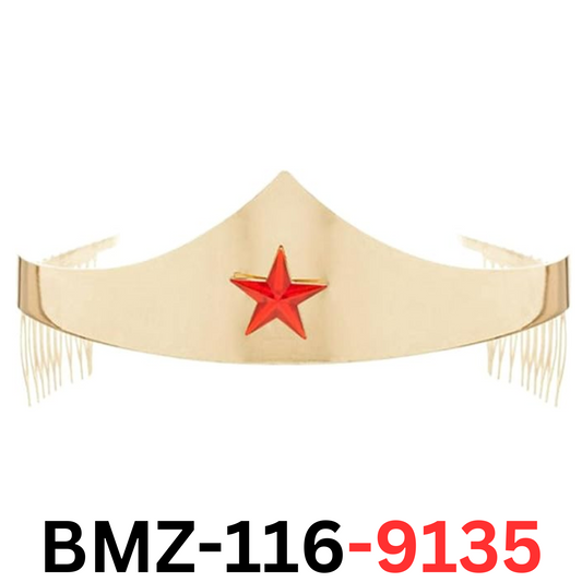 DC Comics Wonder Woman Golden Tiara with Red Gem Star