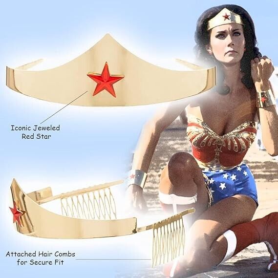 DC Comics Wonder Woman Golden Tiara with Red Gem Star