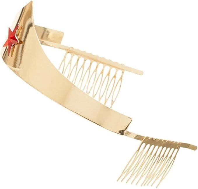DC Comics Wonder Woman Golden Tiara with Red Gem Star