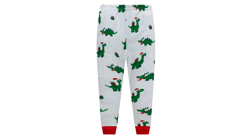 Boys Christmas Pajamas for Toddler Clothes Set Dinosaur Sleepwear Long Sleeve,7T