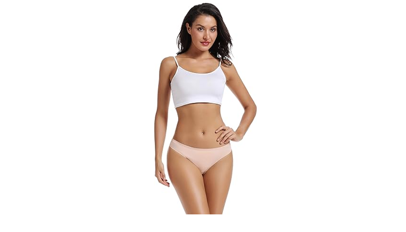 voenxe Seamless Women Underwear Thongs,No Show Ladies Thong,Invisible No Line, L
